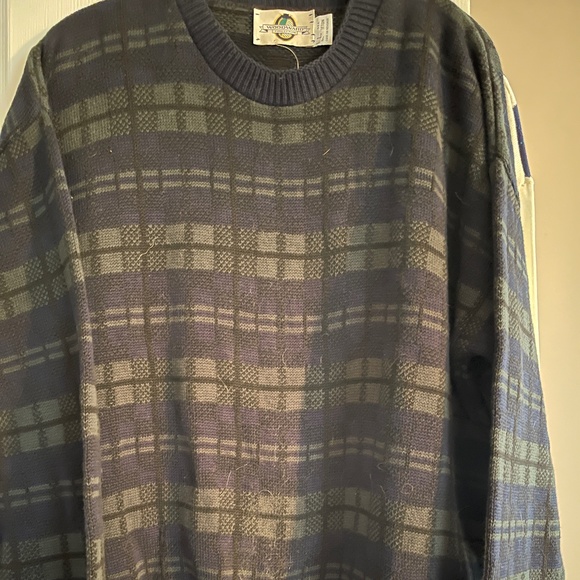 Mens Sweeater, Plaid, Size Large, NWT - Picture 1 of 1